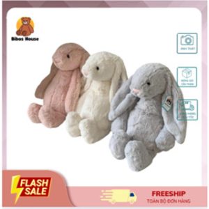 Gấu bông thỏ tai dài Jellycat size 40cm, Thú nhồi bông Bunny tai dài hoạt hình, Quà tặng cho bé