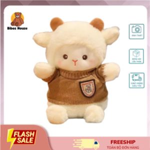 Gấu bông cừu nhỏ cao cấp mềm mịn, Thú nhồi bông cao cấp, Đồ chơi cho bé
