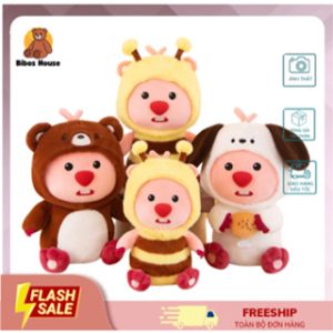 Gối ôm Gấu Bông Hải Ly Loopy Cosplay gấu dâu Lotso, hải ly Ong cao cấp Bibos House